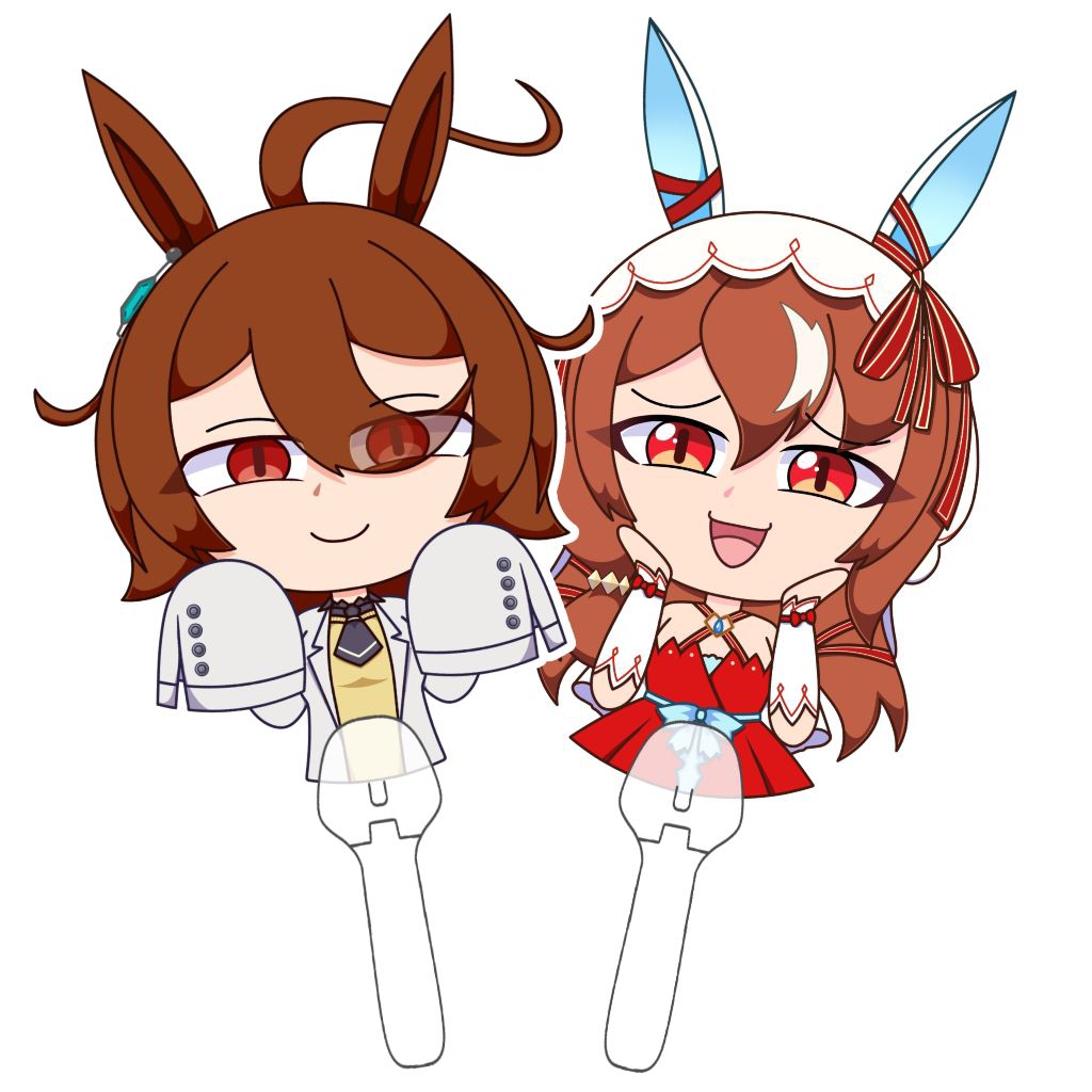 (Fanmade) พัด Umamusume Agnes Tachyon และ Still in Love ขนาด 17 cm พร้อมส่ง