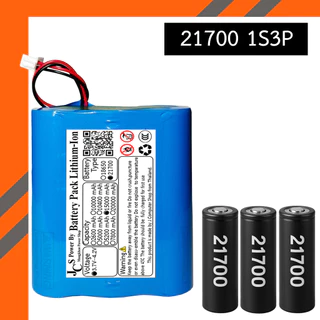 แบตเตอรี่แพ็คลิเธียม Li-ion แพ็คสำเร็จ 3.7V 18650-21700 พร้อม BMS ความจุ 2600mAh-20000mAh