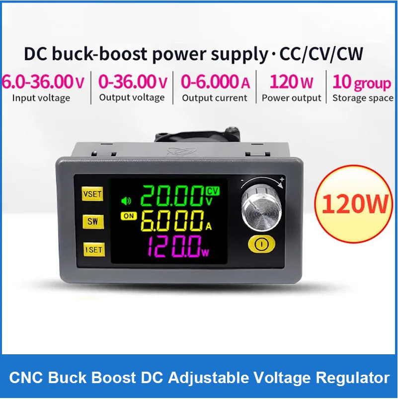 โมดูลจ่ายไฟปรับค่าได้ XY-SK120 0-36V 6A120W (พร้อมส่ง)•DC-DC Buck Boost Converter CC CV Voltage Current Step-Down Module