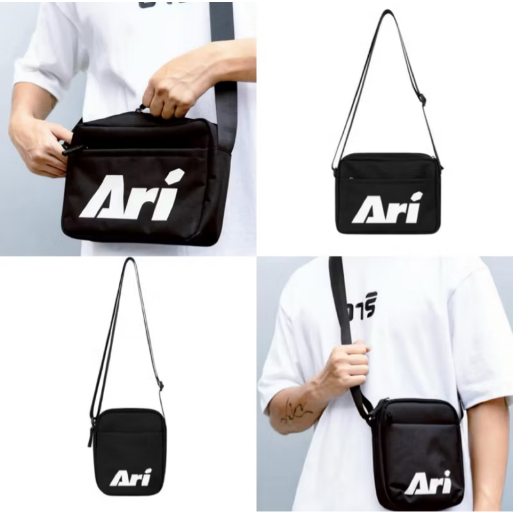 ARI BAG - BLACK (AHW1585-01) กระเป๋าสะพายข้าง อาริ ESSENTIAL POCKET สีดำ