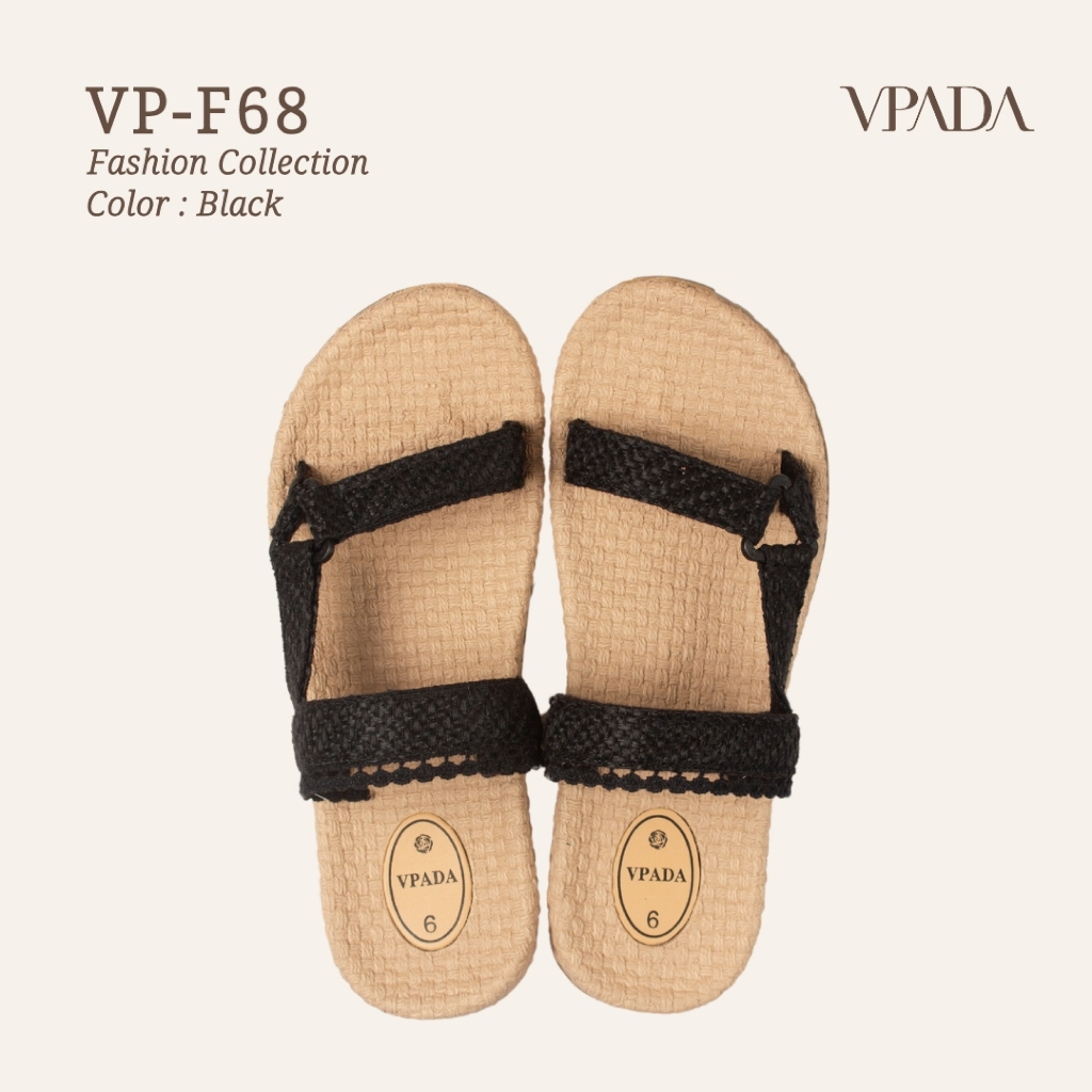 Vpada_sandals_VP-F68 Fashion Collection รองเท้าแตะชายหาดแบน รองเท้าแตะแฟชั่น
