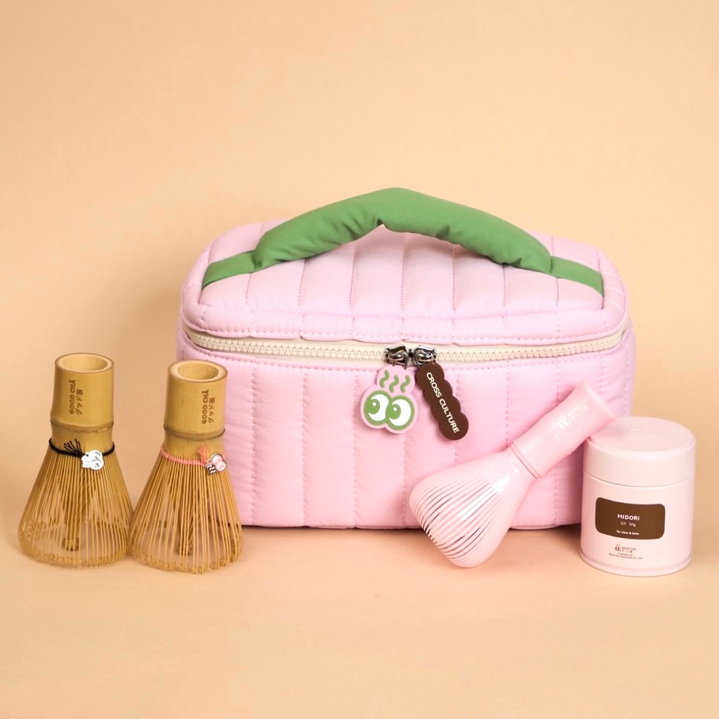 GOOD CHĀ x Cross Culture – Cou Cou Good Chā Vanity Bag 🍵🎀(Limited Edition)