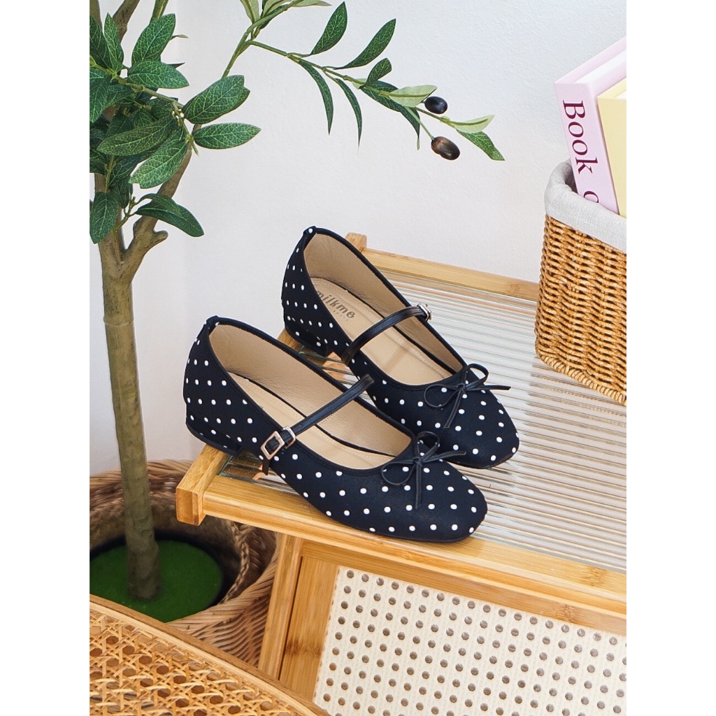 MILKMEshoes รองเท้าคัทชูแมรี่เจน รุ่น POLKA งานน่ารักมาก ใส่นุ่ม หนังนิ่ม เดินสบาย ใส่ได้ทุกวัน (A140) - รูปที่ 4