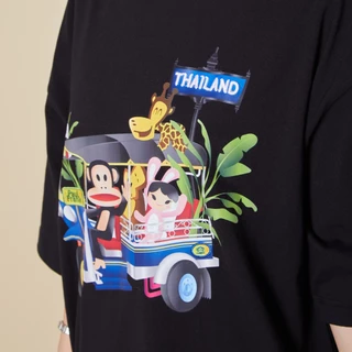 [Online Exclusive] PAUL FRANK เสื้อยืดใส่ได้ทั้งผู้ชายและผู้หญิง PF TUK TUK W FRIENDS TEE