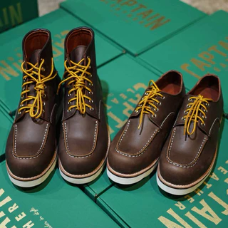 CAPTAIN LEATHER รองเท้าบูทหนังแท้ (5สี) รุ่น MOC TOE BOOTS