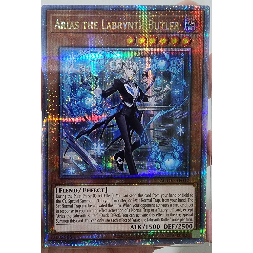 QCSE [AGOV-AE017] Arias the Labrynth Butler (Quarter Century Secret Rare) YugiOh! การ์ดยูกิโอ AE