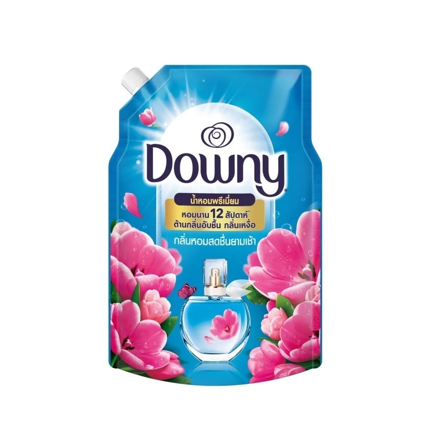 Downy ดาวน์นี่ น้ำยาปรับผ้านุ่มเข้มข้น หอมสดชื่นยามเช้า Premium Parfum Sunrise Fresh แบบเติม 1 ลิตร