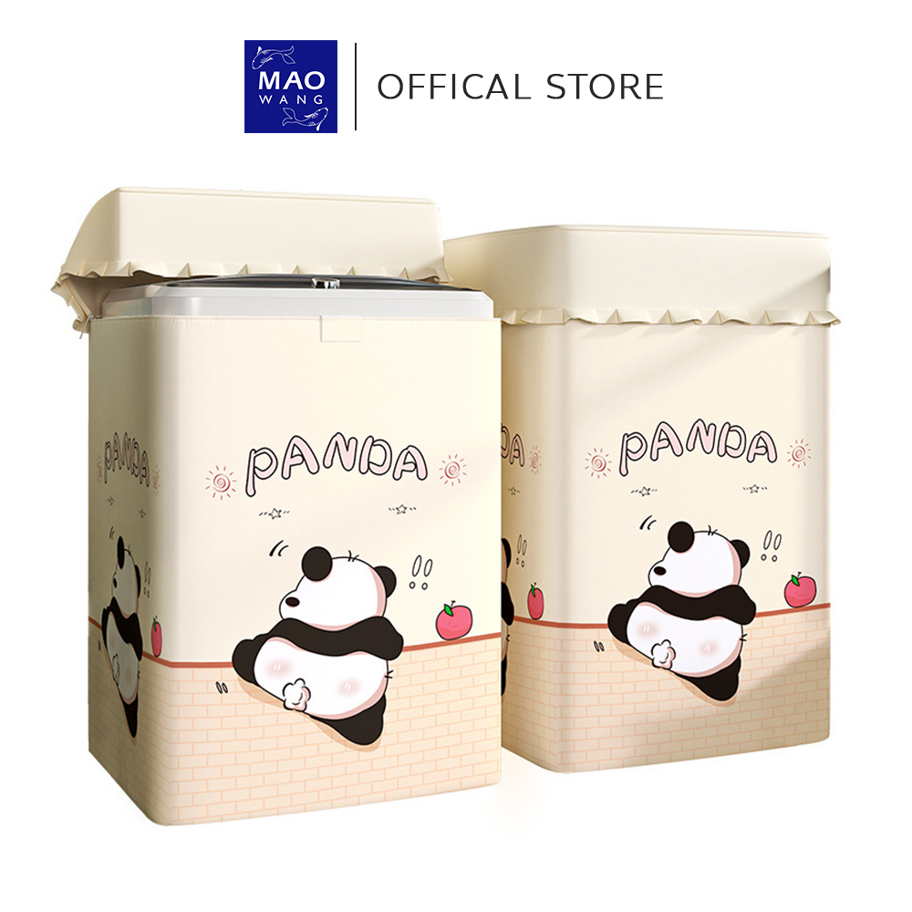 ผ้าคลุมเครื่องซักผ้า แบบฝาบน กันน้ำ กันแดด ลายการ์ตูนน่ารัก Washing Machine Cover