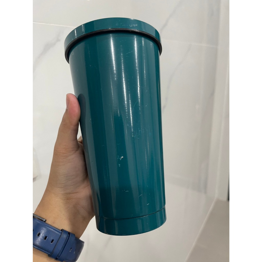 (กระบอกน้ำเก็บอุณหภูมิได้ปกติ แต่สินค้ามีตำหนิ คละสี ไม่มีกล่องใส่) แก้วน้ำพกพาสแตนเลส ใส่ได้น้ำร้อนและเย็น เก็บอุณหภูมิ - รูปที่ 5