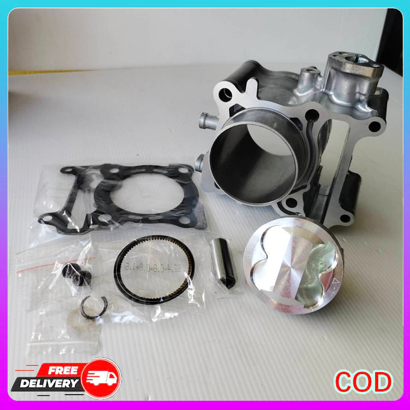 เสื้อสูบ PCX160 ขนาด62มิล PCX160/LEAD125/GIORNO125 ขนาด เสื้อ+ลูกสูบ+แหวน+ปะเก็น+กิ๊บ+สลัก ชุดใหญ่พร้อมประกอบครบชุด หัว