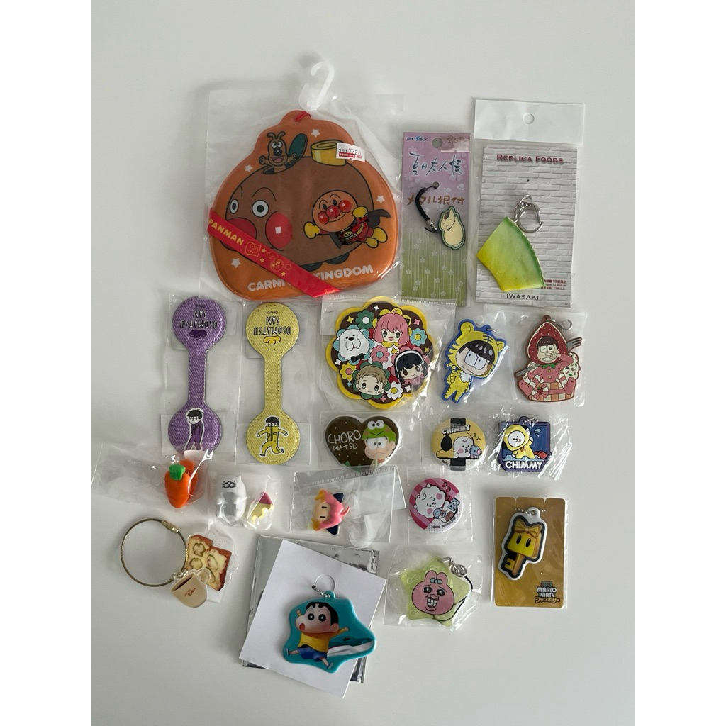 (พร้อมส่ง) – แท้จากญี่ปุ่นมือ 1 พวงกุญแจ Spy x Family Anpanman Shinchan BT21 Mario Opanchu Nyanko Sushiro Osomatsu San