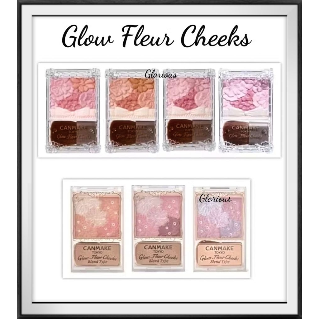 Canmake glow fleur cheek matt fleur cheeks