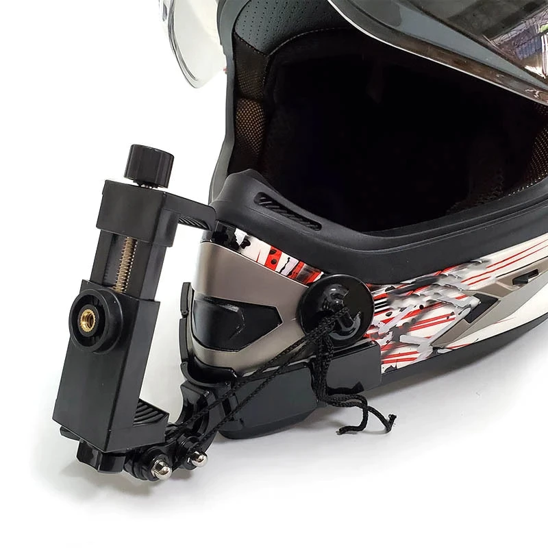 TUYU อุปกรณ์ติดหมวกกันน็อค V shape สำหรับ Action Camera มือถือ thumbnail 9