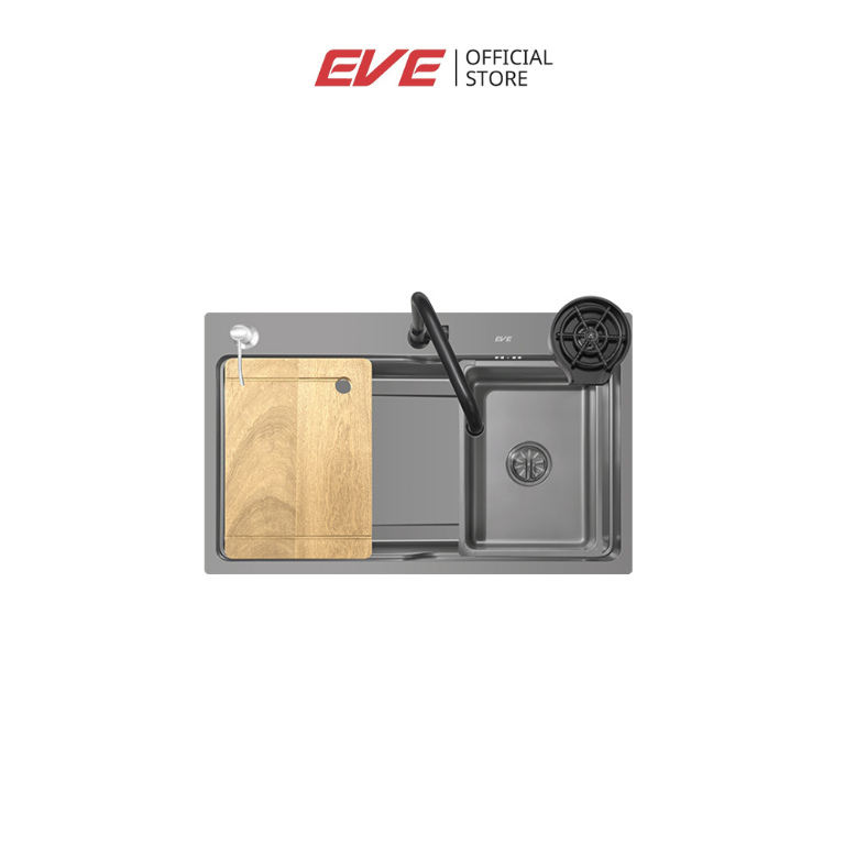 EVE ซิงค์ล้างจาน 1 หลุม สีเทาไทเทเนียม UMI 750/460 (NEW)