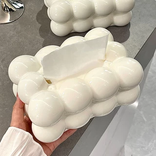 กล่องทิชชู่ กล่องใส่ทิชชู่มินิมอล กล่องใส่กระดาษทิชชู่ TISSUE BOX ของตกแต่งบ้าน กันฝุ่น กันน้ำ