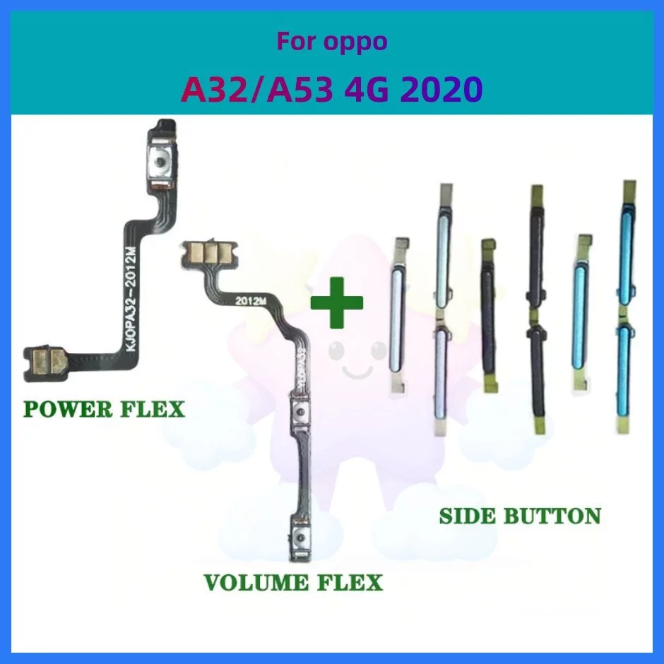 แพรปุ่มสวิตปิดเปิด ปุ่มเปิดปิด ปุ่มเปิดเสียง สําหรับ Oppo A32 A53 2020 4G