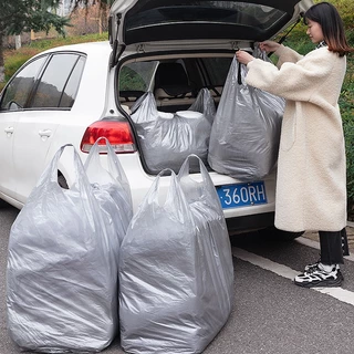 ถุงย้ายบ้าน 10ps มีหูหิ้ว ถุงพลาสติกขนาดใหญ่ เพิ่มความหนา ถุงหูหิ้วขนาดใหญ่ พลาสติก ใส่เสื้อผ้า ใบใหญ่ เพิ่มความ หนา ใส่