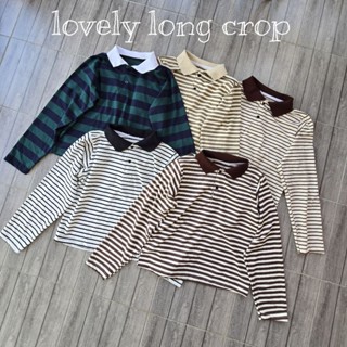 chicchi.cshop | เสื้อโปโล lovely long crop ทรงน่ารัก