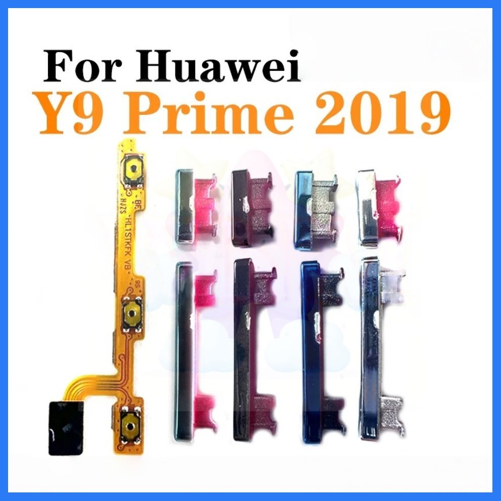 สําหรับปุ่มเปิดปิดของ Huawei Y9 Prime 2019 ชิ้นส่วนเปลี่ยนกุญแจปุ่มด้านข้าง