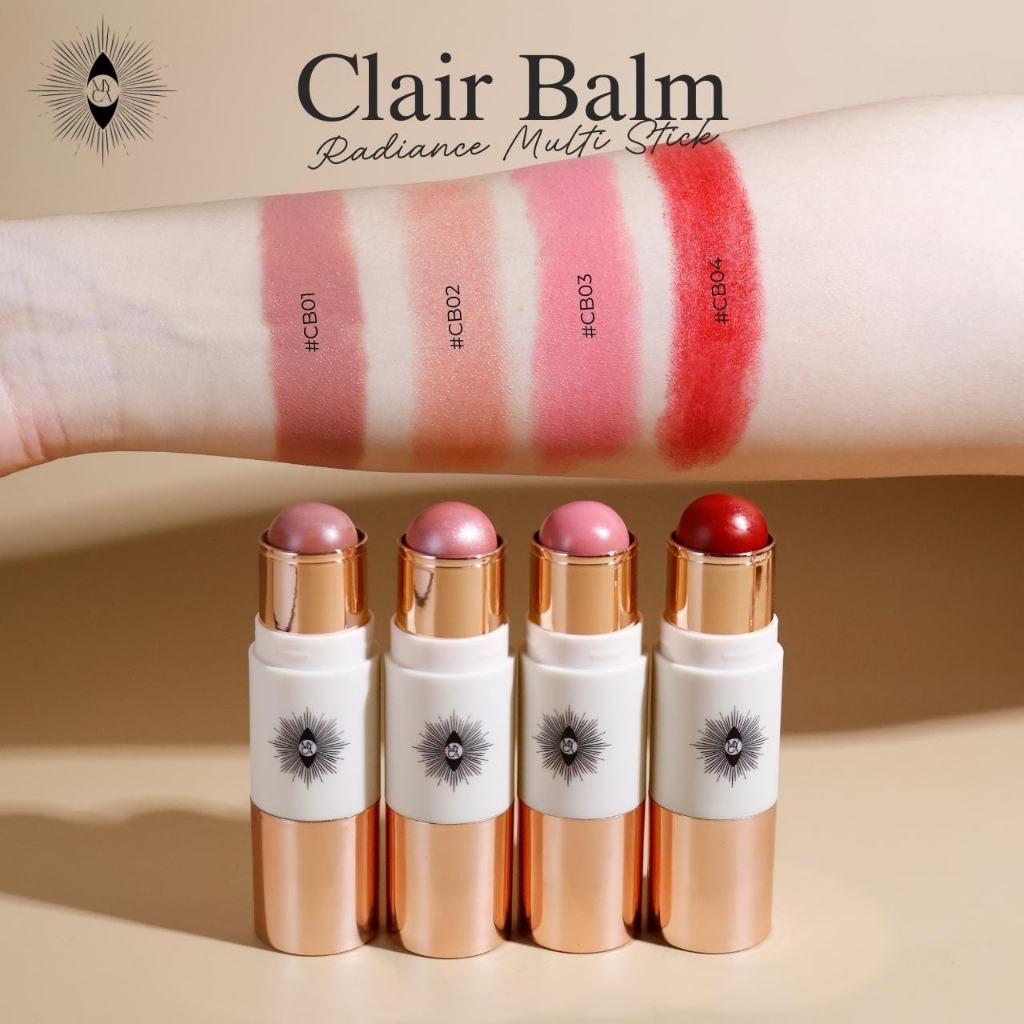 (ของแท้‼️) MYCA CLAIR BALM MULTI BLUSH STICK บลัชสติ๊กพร้อมแปรงในตัว ใช้ได้ทั้งแก้ม/ตา/ปาก