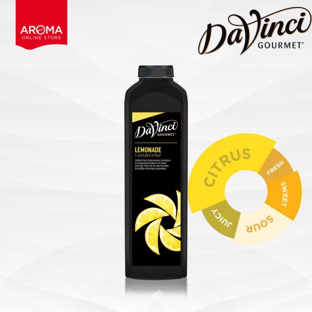 Aroma : Davinci Lemonade Flavoured Syrup (น้ำเชื่อมรสเลมอนเนด)  (1000 ML)