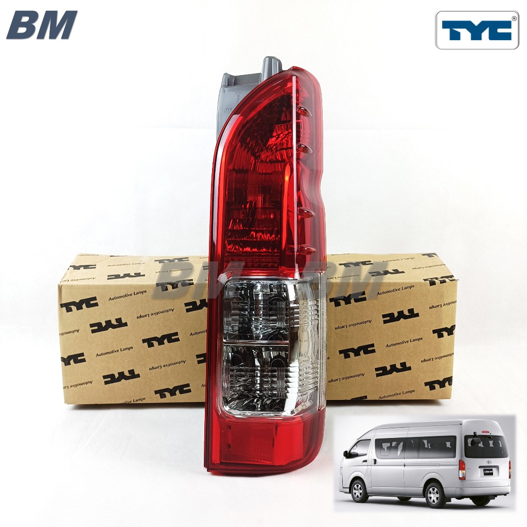 ไฟท้าย รถตู้ คอมมูเตอร์ 2014 hiace commuter 2005 2007 2009 2011 2013 2016 2018 เดิมแบบปี 2014 มีขั้วไฟ * TYC *