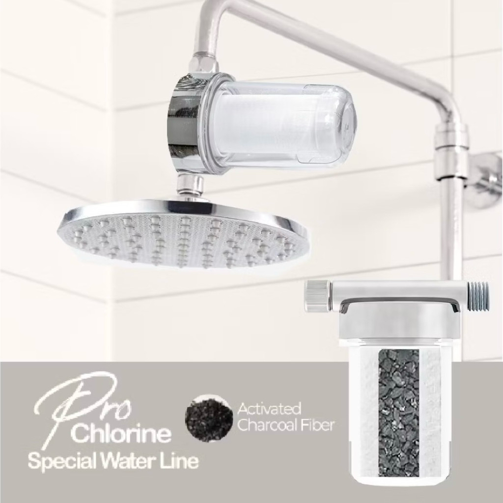 Krafter Bulk Shower ที่กรองน้ำฝักบัว ประสิทธิภาพกรอง X5 เท่า ที่กรองน้ำติดวาลว์ฝักบัวขนาดใหญ่