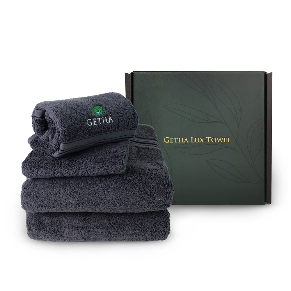 Getha ผ้าเช็ดตัวรุ่น Lux Towel ผ้า Cotton 100% พรีเมียมระดับ 5 ดาว นุ่มและซับน้ำได้ดี