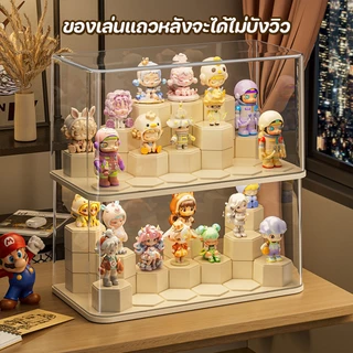 กล่องใส่โมเดล กล่องใส กล่องใส่ตุ๊กตา วัสดุ PET สามารถวาง DIY ได้ วางซ้อนได้ ที่เก็บของสะสม ส่งจากกรุงเทพ COD