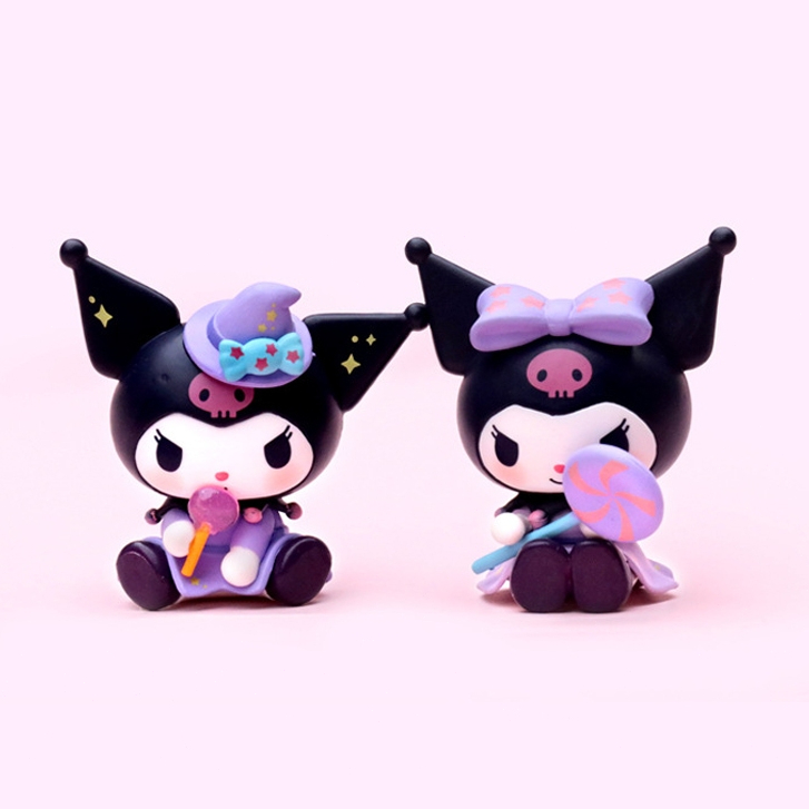 🔥พร้อมส่ง🔥โมเดลซานริโอ้ คุโรมิ Sanrio Kuromi ตุ๊กตาฟิกเกอร์ สําหรับตกแต่งเค้ก ของแต่งบ้าน ตกแต่งรถยนต์ - รูปที่ 6