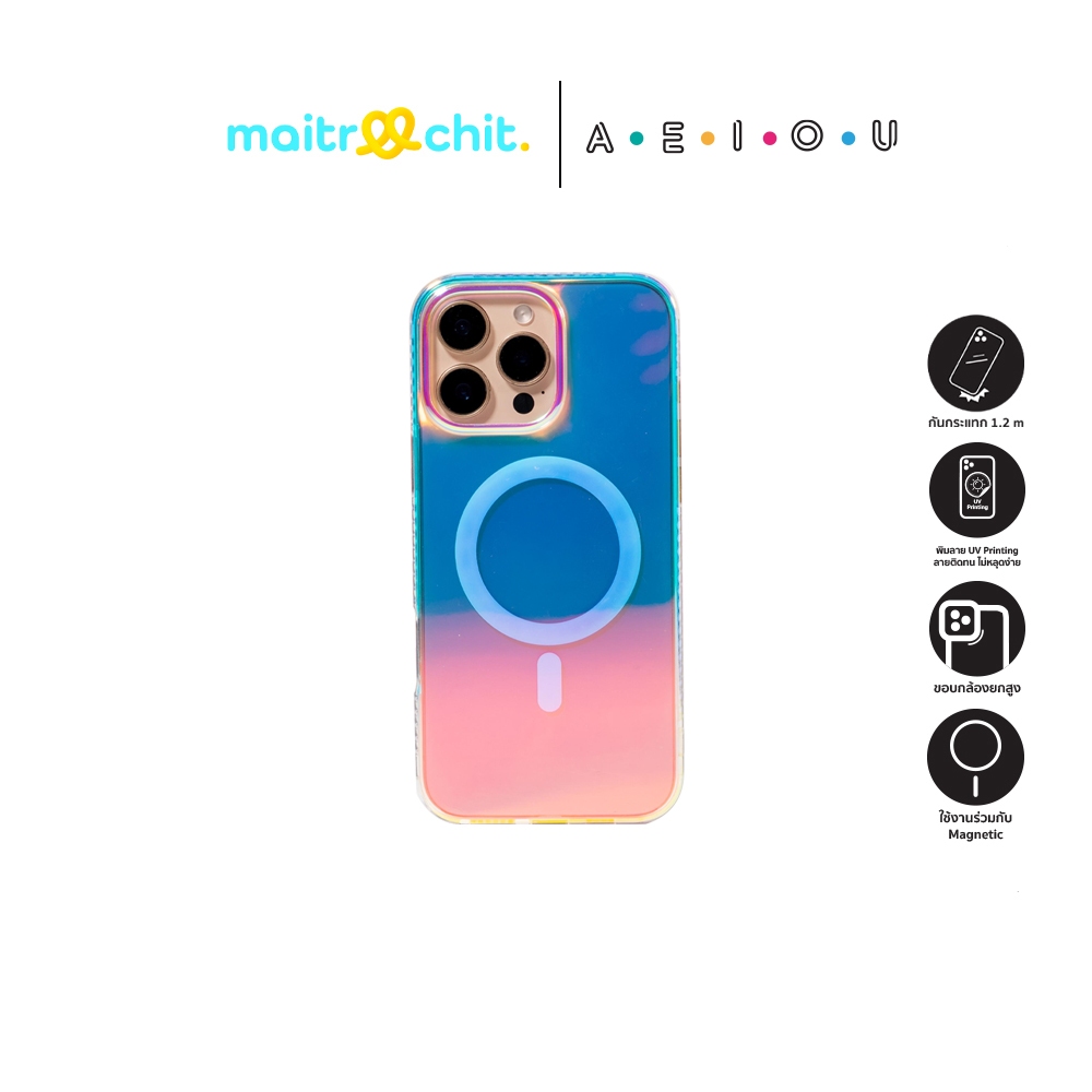 AEIOU รุ่น Bright Reflection เคสสำหรับ iPhone 13 / 14 / 15 / 16