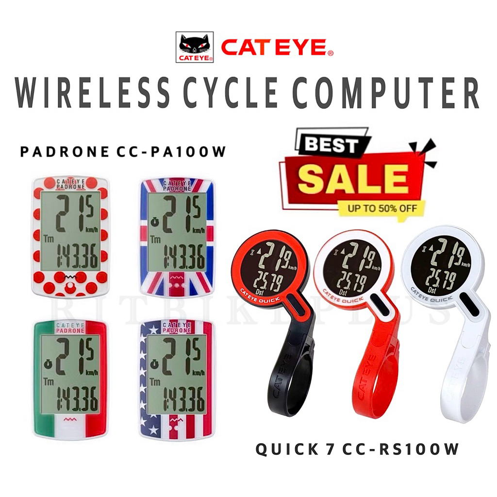 (โค๊ดส่วนลด) ไมล์จักรยาน CATEYE รุ่น PADRONE & รุ่น VELO WIRELESS & รุ่น QUICK 7 Functions (สินค้าบริษัท)