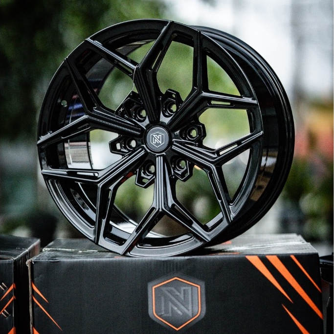 ล้อแม็กซ์ ก้านวายV2 R18/6H139.7 ET+15 กว้าง9 นิ้วส่งฟรี  สีดำเงา รับประกันคุณภาพ3ปี (ครบชุด 4วง)