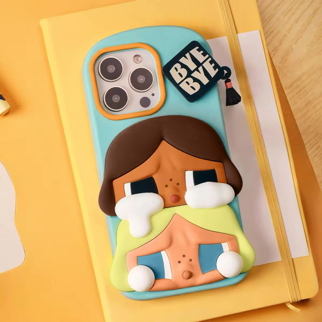 [พร้อมส่งในไทย💯] POP MART เคสไอโฟน 15 Pro- CRYBABY Sunset Concert Series-Phone Case 15 Pro🧡