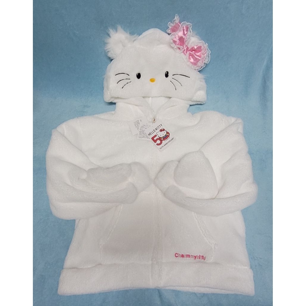 เสื้อกันหนาวขนนุ่มมีฮู้ด Charmmy Kitty / Hello Kitty 
ลิขสิทธิ์แท้ Sanrio