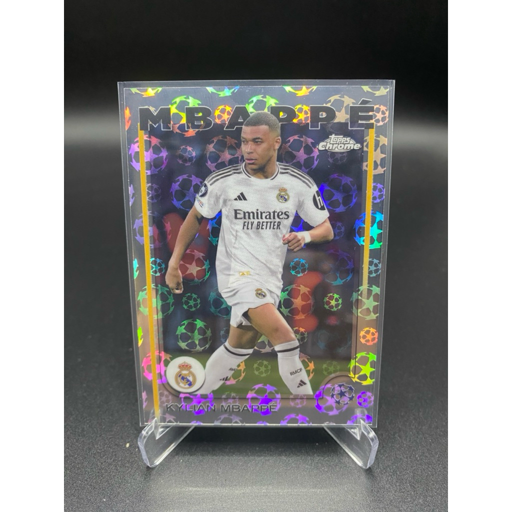 การ์ดฟุตบอล ⚽️ Kylian Mbappé | 2025 Topps Chrome – UEFA Champions League 🇫🇷