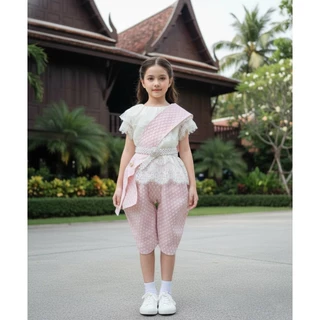 T02 สไบผ้าผืน สำหรับใส่คู่กับชุดไทย มี 10 สี