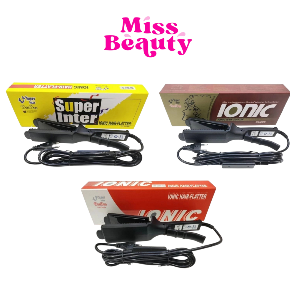หนีบผมไฟฟ้า Super V Inter DeeDee เครื่องหนีบผม ซุปเปอร์ วี อินเตอร์ 3 รุ่น SU186 SU288 SU389