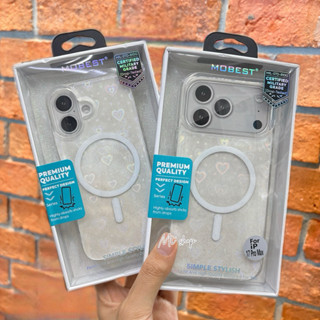 🎉Mobest Case โฮโลแกรม ลายหัวใจ รองรับการชาร์จไร้สาย สำหรับรุ…