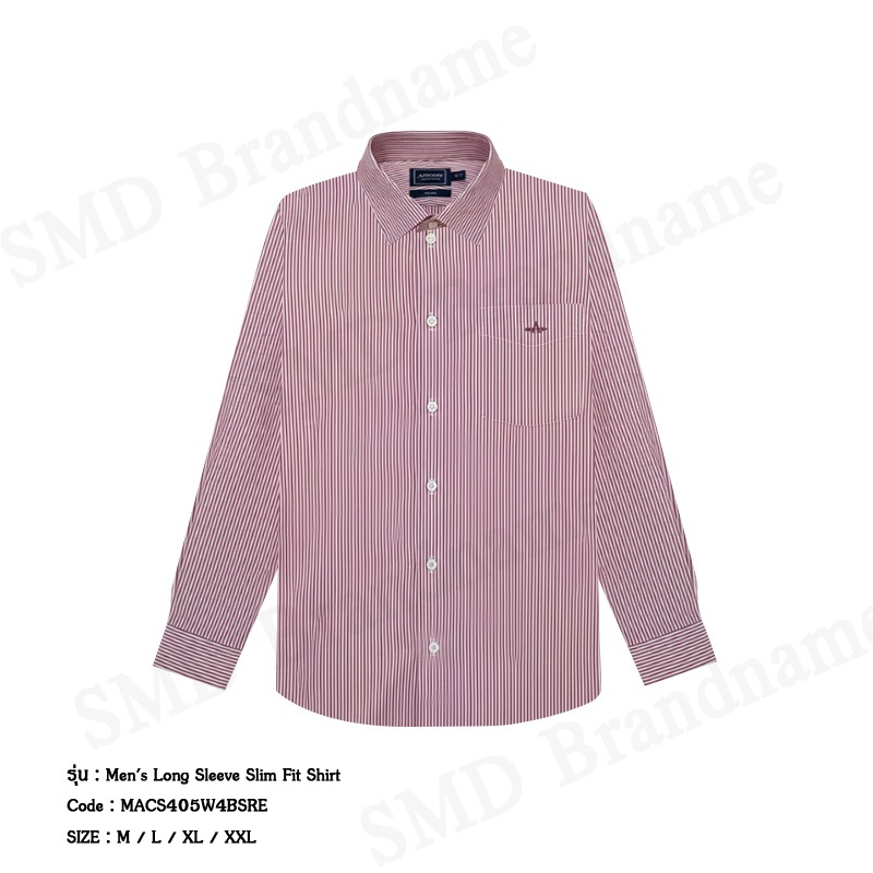 Arrow เสื้อเชิ้ตแขนยาวผู้ชาย รุ่น Men's Long Sleeve Slim Fit Shirt Code: MACS405W4BSRE