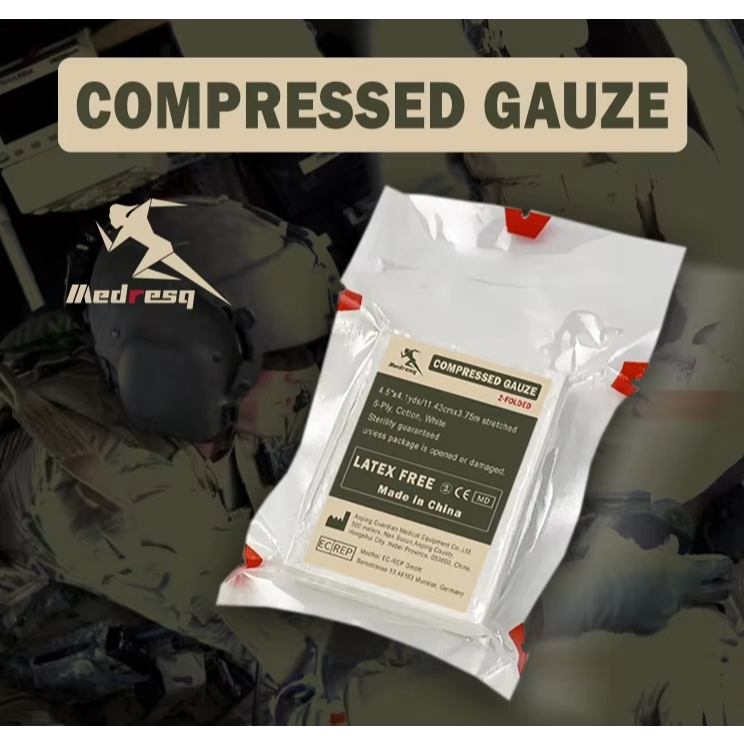 Compressed Gauze Combat Gauze ก๊อซอุด ก๊อซพกพาทางยุทธวิธี จัดส่งจากไทย ภายใน 3 วัน ได้รับรวดเร็ว