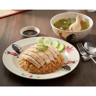 ลายไก่ จาน ชามลึก เมลามีน จานชาม จานลึก ถ้วย ชามใส่น้ำแกง น้ำใส่น้ำซุป ก๋วยเตี๋ยว