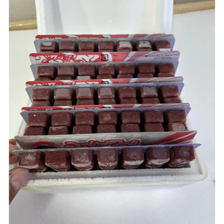 (ส่งด่วนภายใน1วันถึง )อาหารสดแช่แข็งหนอนแดงแช่แข็งยี่ห้อ fuji ขาย10 แพ็ค 1แผ่นมี 28 หลุม