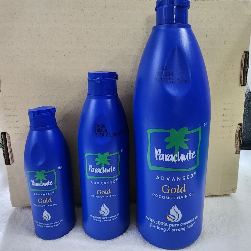 น้ำมันมะพร้าวบริสุทธิ์ Parachute Gold Pure Coconut Oil สำหรับหมักผม และทาผิว