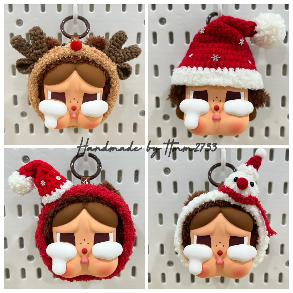 หมวก ผ้าโพกหัว คริสต์มาส สำหรับ CRYBABY เชอรี่คู่ , เคส AirPods งาน Handmade