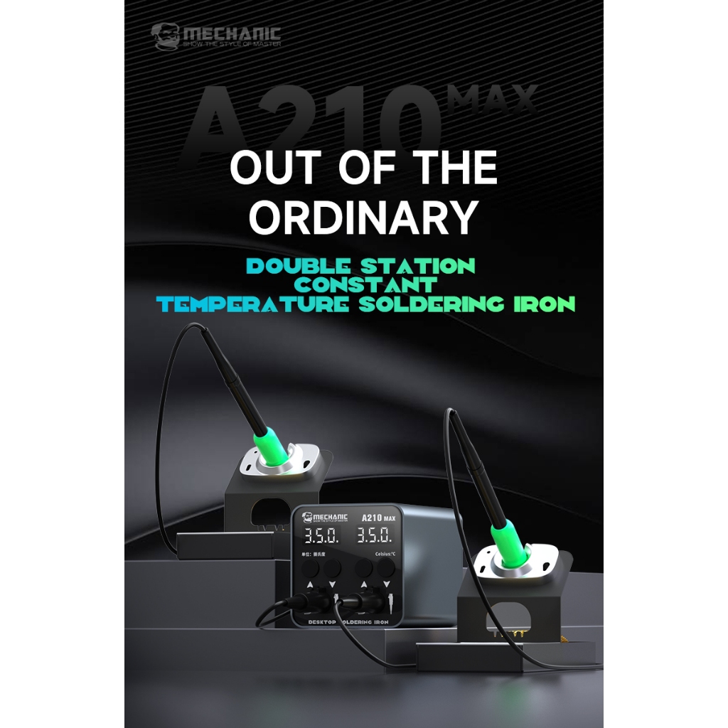 MECHANIC A210 MAX Soldering Station C210 C115 คู่สถานีเชื่อม Rework Station สำหรับโทรศัพท์มือถือ PCB