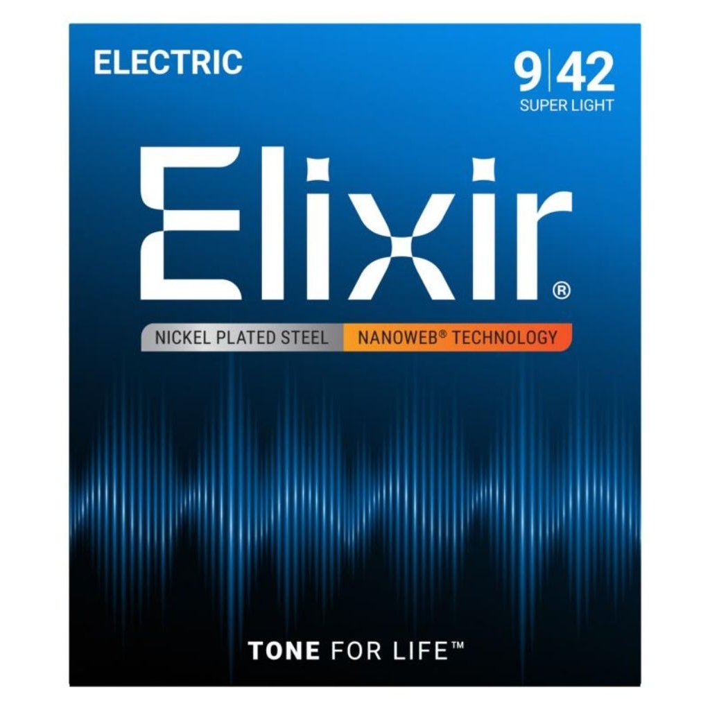 สายกีต้าร์ไฟฟ้า Elixir  Electric Nanoweb 6 7 8 สาย 09-42 09-46 10-46 10-52 11-49 09-52 10-56 12-52 10-59 11-59 10-74
