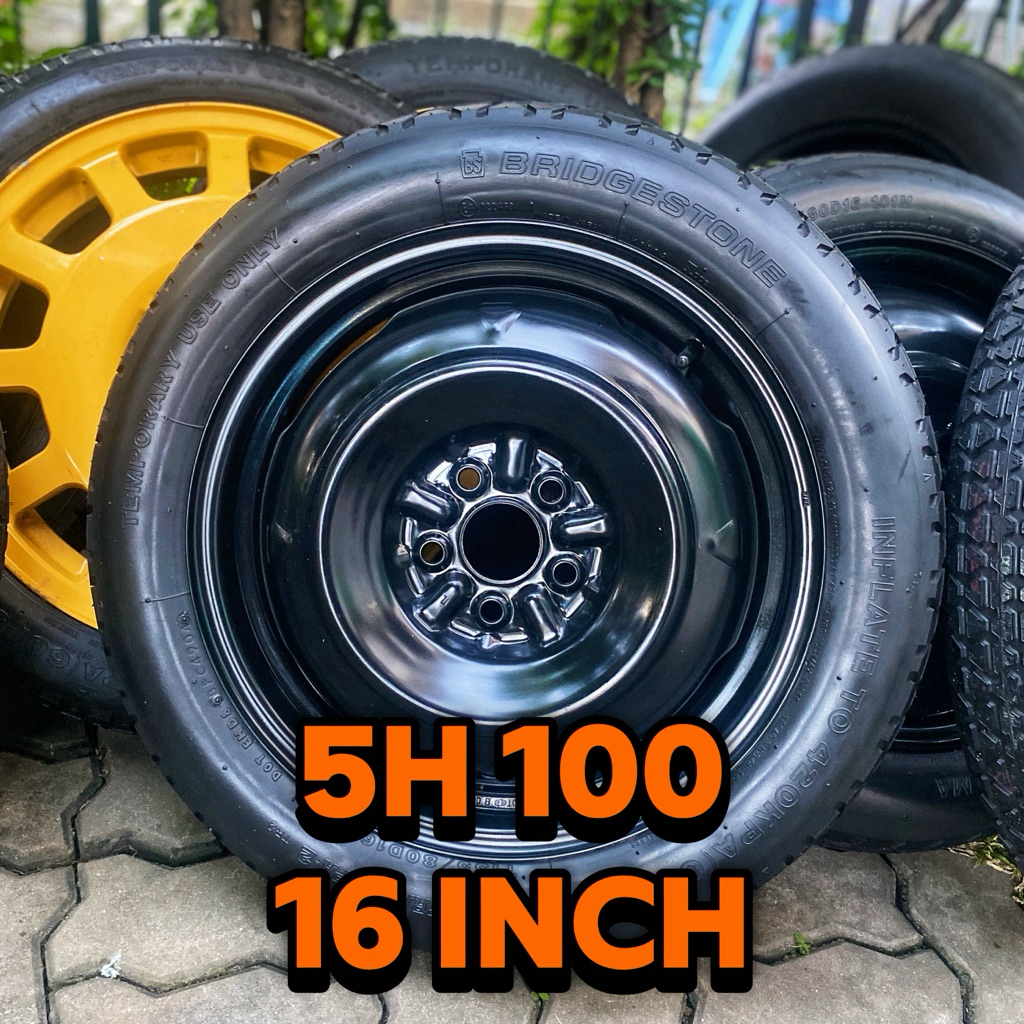 ล้ออะไหล่ มือสองญี่ปุ่น (เหมาะสำหรับ Yaris Cross Yaris Ativ HEV) 5 รู 100 ขอบ 16 ขนาดยาง 135/80/16 แ