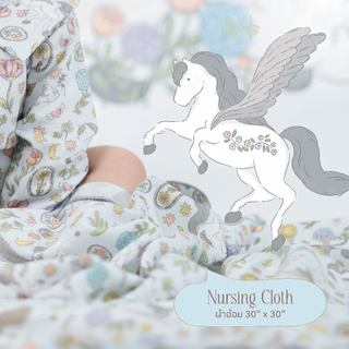 Baby and Co. Nursing Cloth ผ้าอ้อม ใยไผ่ Horse Collection ขนาด 30 x 30 นิ้ว แพ็ค 1 ชิ้น