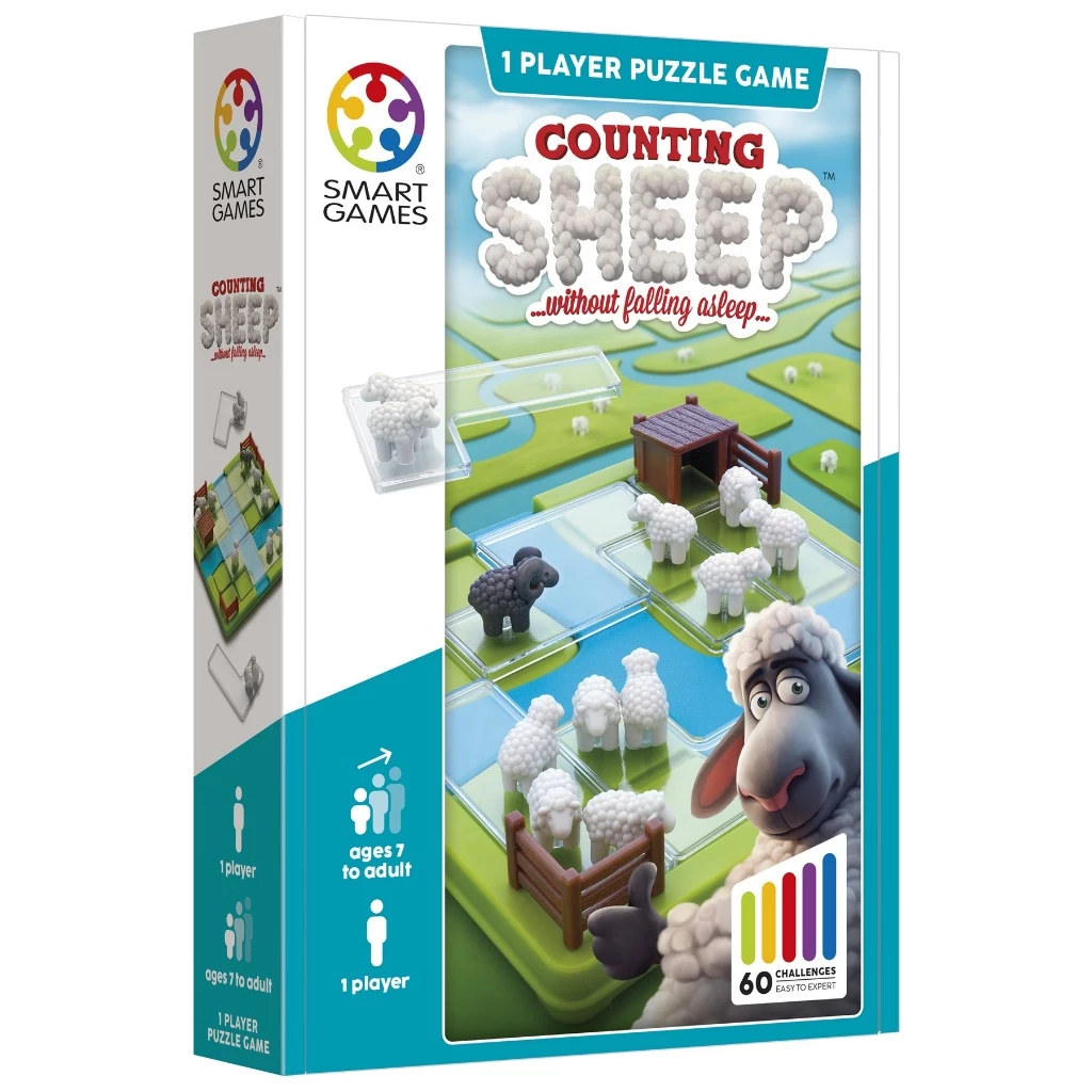 SMART GAMES, Counting Sheep ของเล่นฝึกสมอง เสริมเชาว์ ลิขสิทธิ์แท้ จากเบลเยียม สำหรับเด็ก 7 ปีขึ้นไป